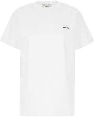 Ambush Logo Embroidered Crewneck 3-Pack T-Shirt - White
