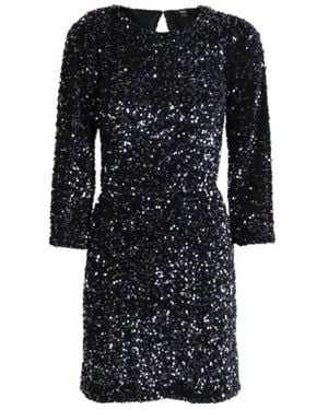 Seventy Sequin Embellished Crewneck Mini Dress - Black