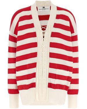 Ermanno Scervino Cotton Cardigan - Red