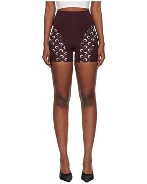 Marine Serre Athleisure Mini Shorts - Red