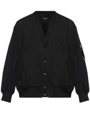 Comme des Garçons Comme Des Garçons Homme Plus V-Neck Casual Jacket - Black