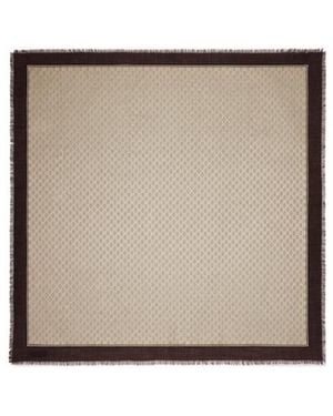 Gucci Monogrammed Fringe-Edge Shawl - Natural