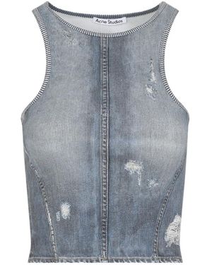 Acne Studios Crewneck Sleeveless Top - Blue