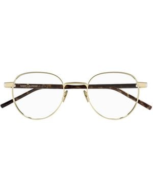 Saint Laurent Eyewear Round-Frame Glasses - Multicolour