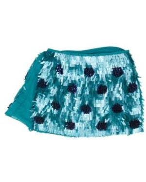 Dries Van Noten Sequin Embellished Mini Skirt - Blue