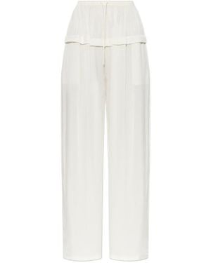 Alaïa Alaïa Wide Leg Trousers - White