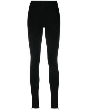 TOTEME Totême Zip Leggings Pants - Black