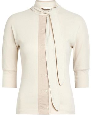 Lemaire Ascot Ribbed Cotton-Blend T-Shirt - Natural