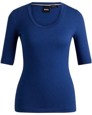 BOSS Cobaltblue Knit Top