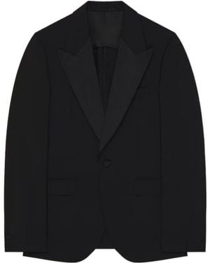 Givenchy Single-Breasted Deconstructed Jacket - Black