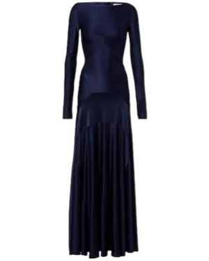 Rabanne Panelled Jersey Maxi Dress - Blue