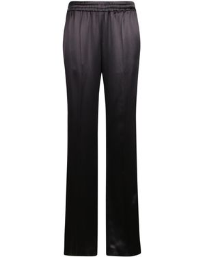 Tom Ford Double Silk Satin Sweatpants - Blue