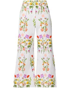 Borgo De Nor High-Waisted Cropped Flare Pants - White