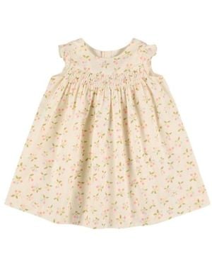 Bonpoint Round-Neck Dress - Natural