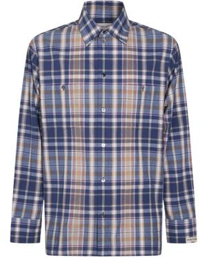 Golden Goose Long Sleeved Checked Shirt - Blue