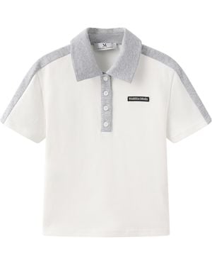 Marissa Chiara Short-Sleeved Polo Shirt - White