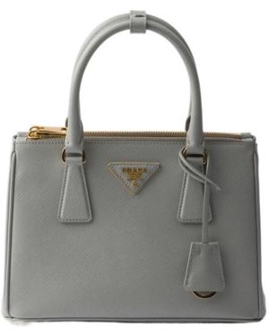 Prada Galleria Small Saffiano Leather Bag - Grey