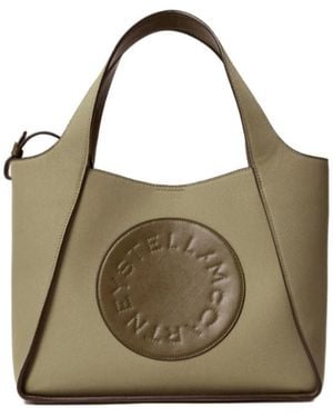 Stella McCartney Logo Crossbody Tote Bag - Metallic