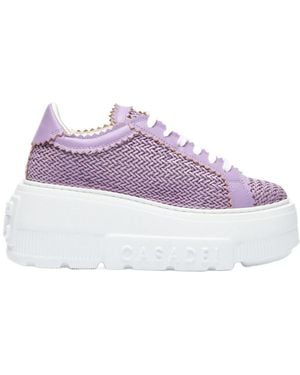 Casadei Nexus Hanoi Platform Low-Top Trainers - Purple