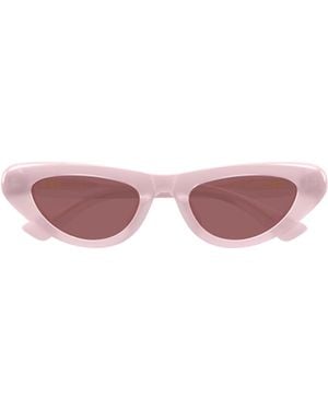 Bottega Veneta Eyewear Cat Eye Frame Sunglasses - Pink