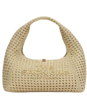 Marc Jacobs The Sack Bag Crochet Mini Tote Bag - Metallic