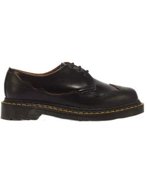Dr. Martens 1461 Ri 3 Eye Analine Vintage Smooth Leather Shoes - Black