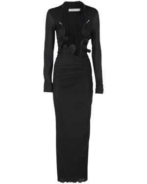 Christopher Esber Venus Plunge Shirt Dress - Black