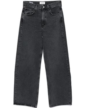 Agolde Five-Pocket Denim Pants - Gray