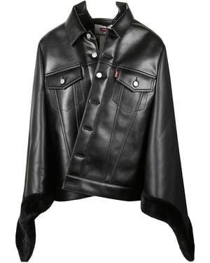 Junya Watanabe X Levis Leather Jacket - Black