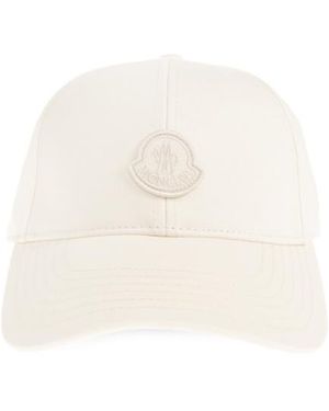 Moncler Logo Patch Baseball Cap - White