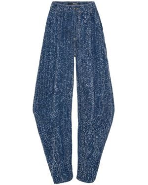 ROTATE BIRGER CHRISTENSEN Cassandria Belt Loop Jeans - Blue