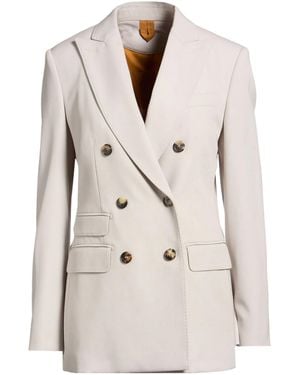 Max Mara Double-Breasted Blazer - Natural