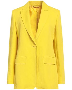 Max Mara Minimalist Single-Breasted Blazer - Yellow