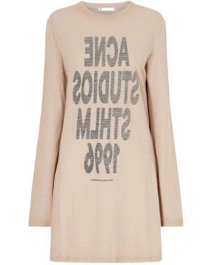 Acne Studios Graphic Dress - Natural