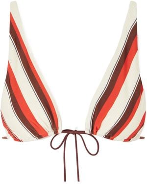 SIR. Ruffled Bikini Top - Red