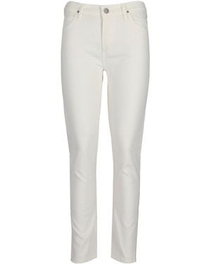 Citizens of Humanity Carlton Retro Highrise Straight-Leg Jeans - White
