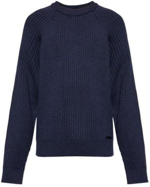 DSquared² Crewneck Knitted Jumper - Blue