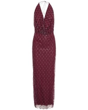 ROTATE BIRGER CHRISTENSEN Sequins Halterneck Dress - Purple