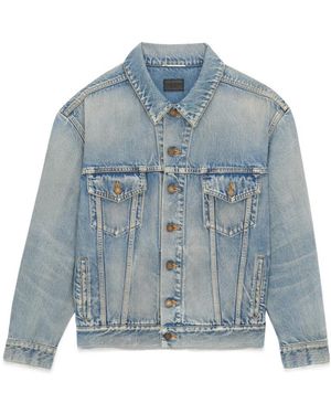 Saint Laurent Oversized Denim Jacket - Blue