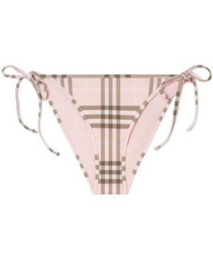 Burberry Check Bikini Briefs - Pink