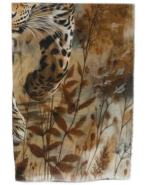 D'Aniello Printed Scarf - Metallic