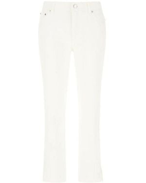 Michael Kors Michael Slim Cut Cropped Jeans - White