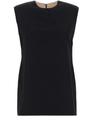 Carven Sleeveless Knitted Top - Black