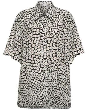 Stella McCartney Floral Silk Shirt - White