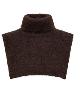Moncler Mohair Wool Blend Bib - Brown