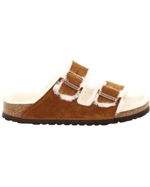 Birkenstock Arizona Buckle-Detailed Sandals - Brown