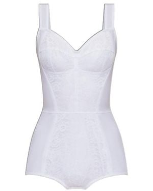 Dolce & Gabbana Lace Insert Bodysuit - Blue