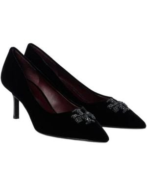 Tory Burch Velvet Pumps - Black
