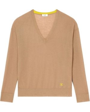 Celine V-Neck Sweater - Natural