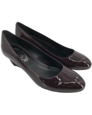 Tod's Logo Details Heels - Black